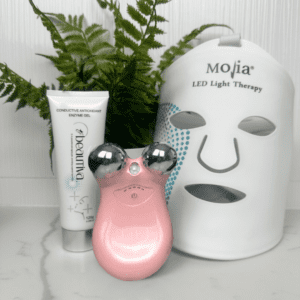 Mojia Australia beauty devices LED face mask, microcurrent devices, rf devices.