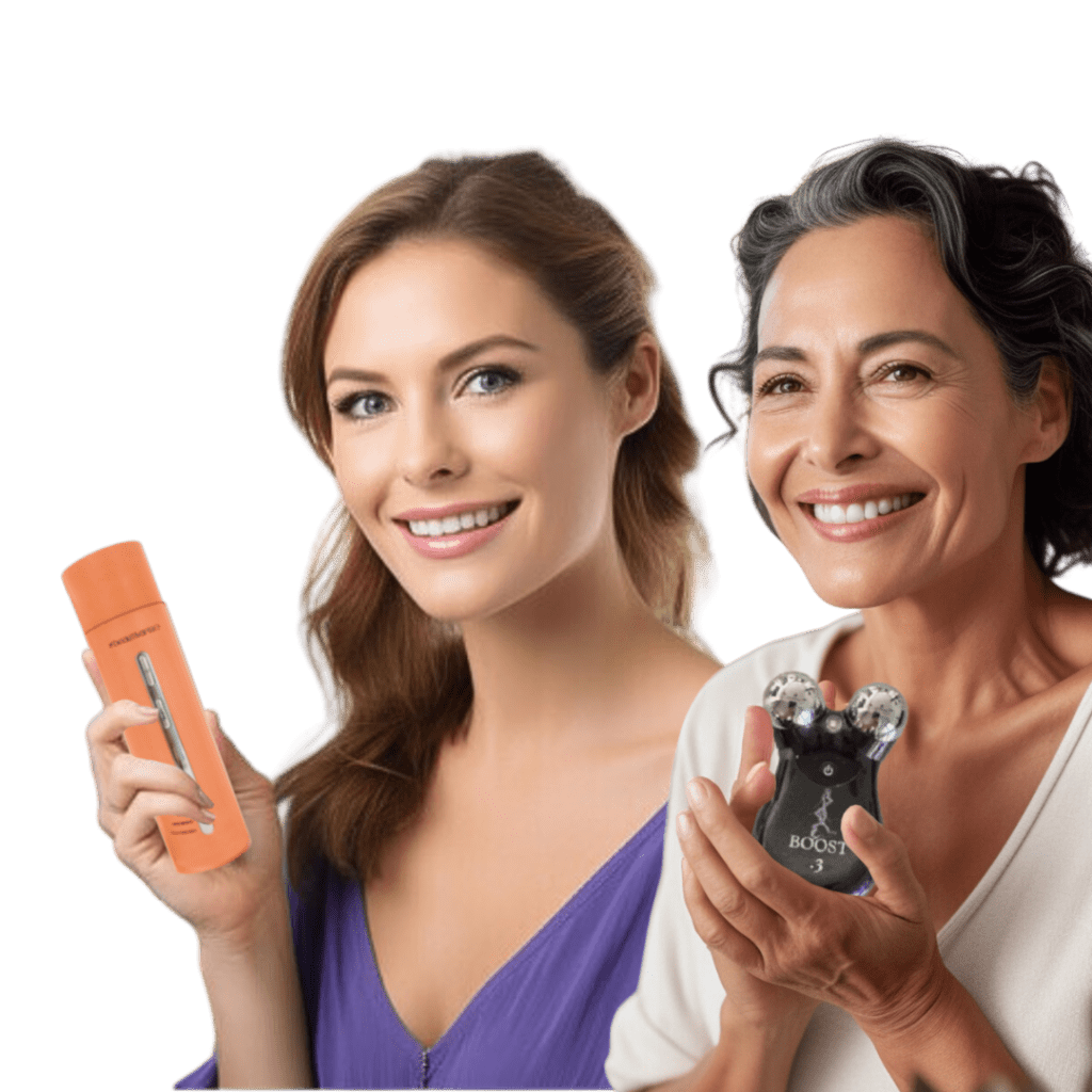 Beautiva Pro and Mojia Boost .3 microcurrent face toning and lifting devices